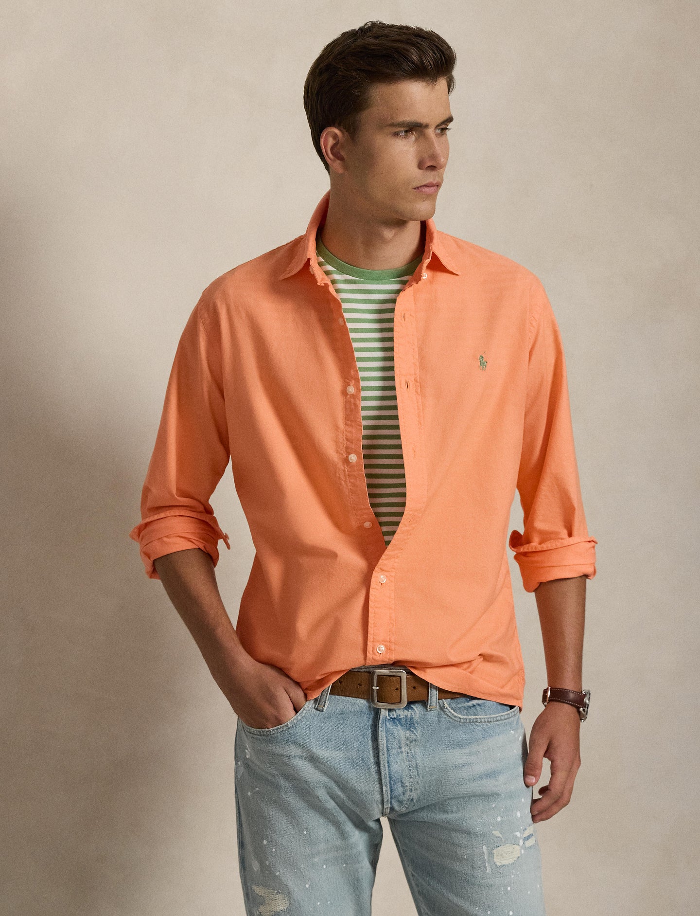Polo Ralph Lauren - Oxford Shirt - Custom Fit - Pompano Orange