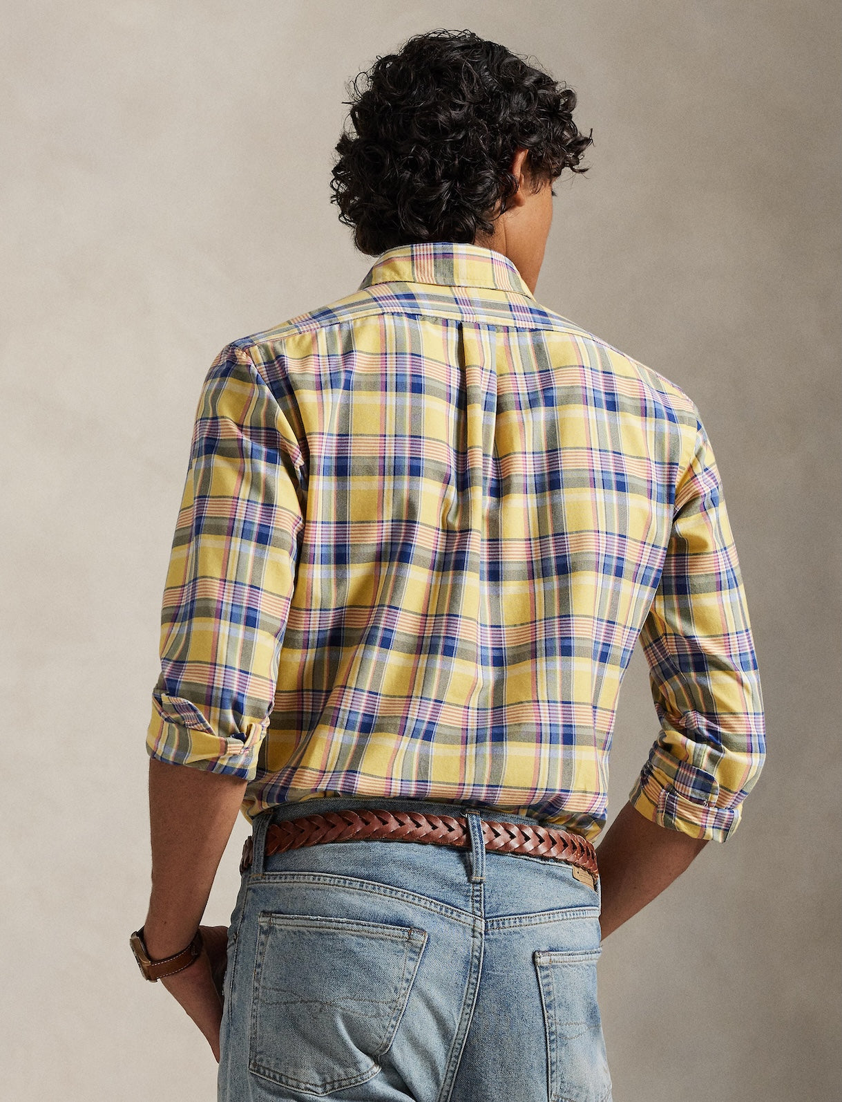 Polo Ralph Lauren - Custom Fit Tattersall Oxford Shirt - Multi Yellow/Pink