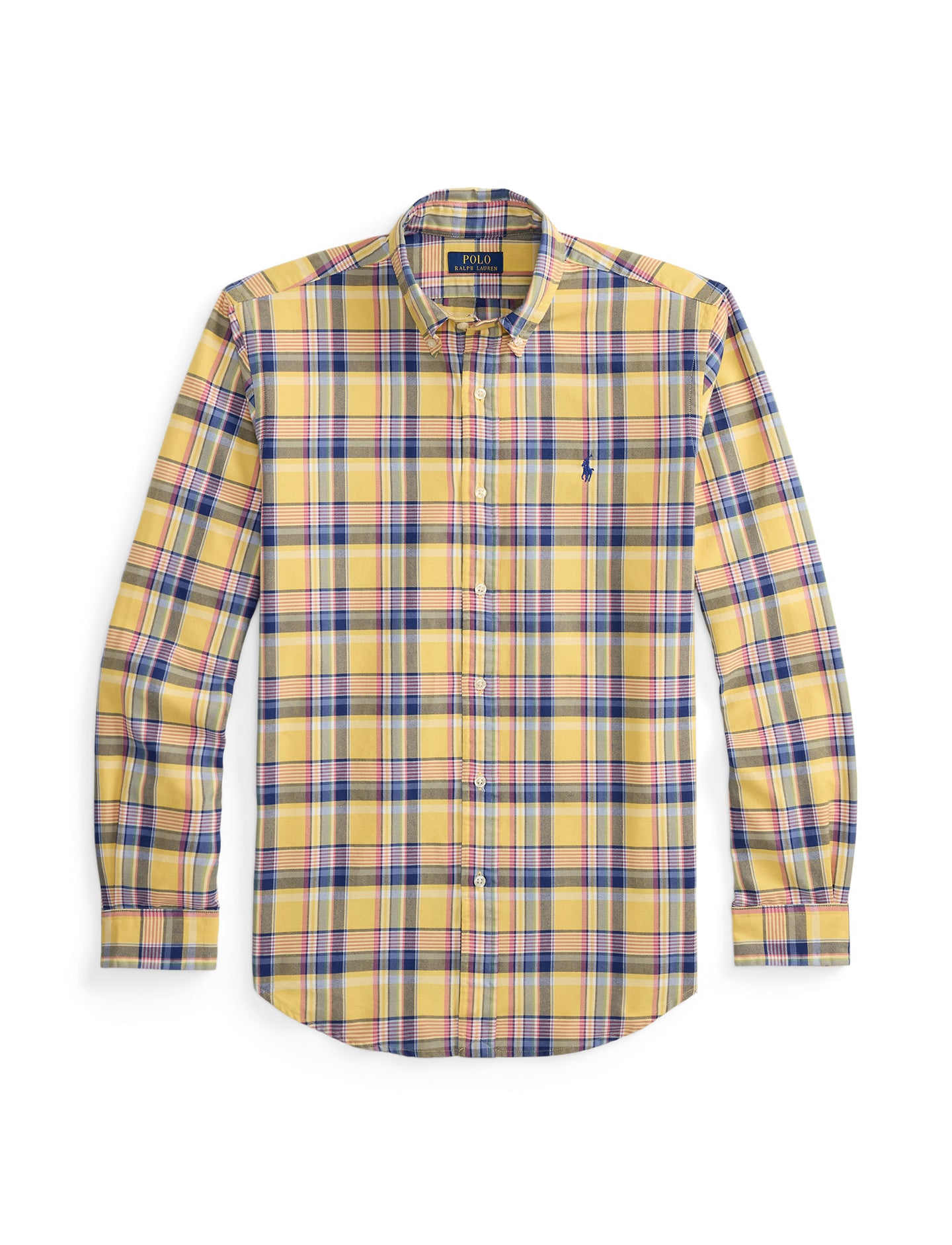 Polo Ralph Lauren - Custom Fit Tattersall Oxford Shirt - Multi Yellow/Pink