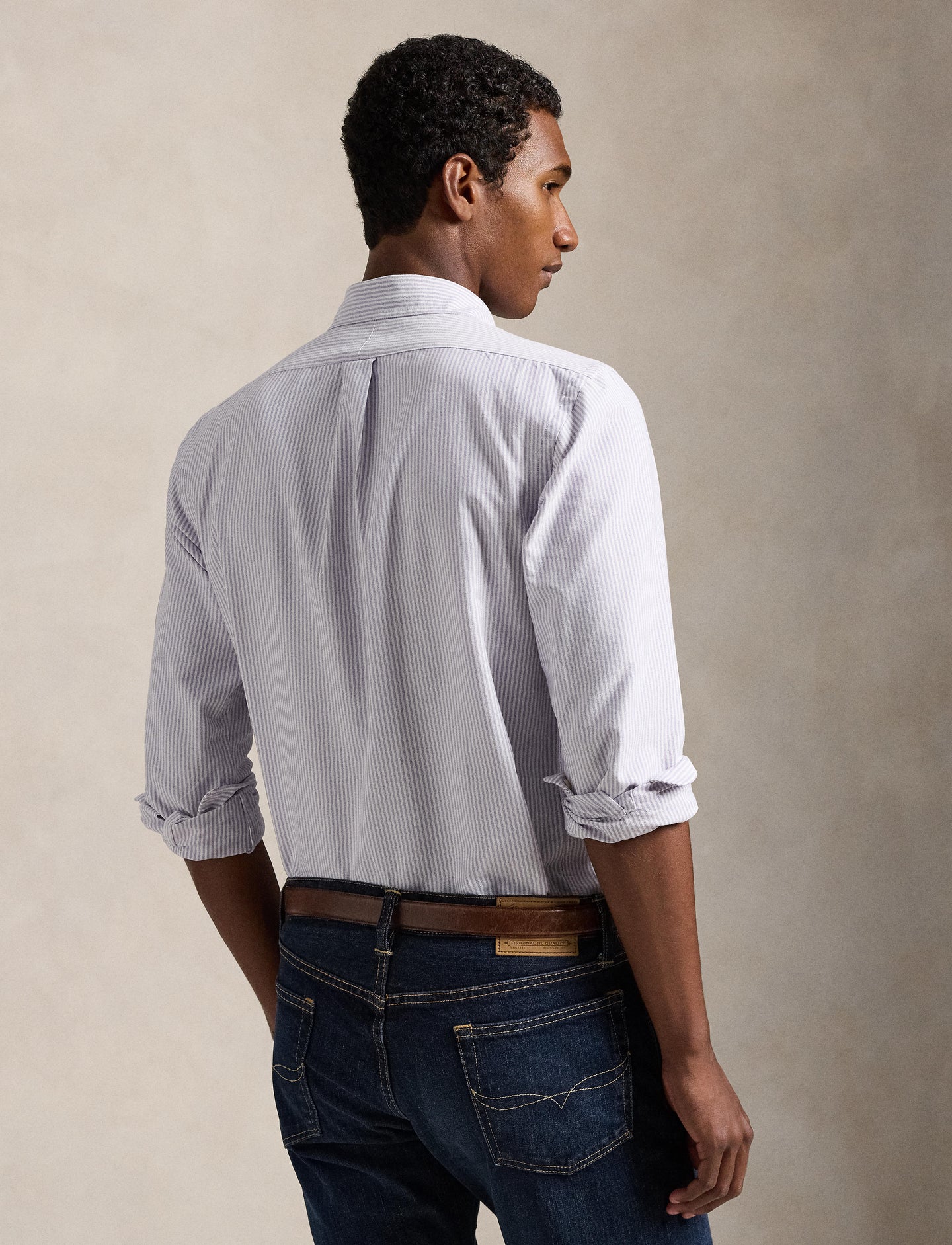 Polo Ralph Lauren - Oxford Shirt - Stripe - Thistle & White