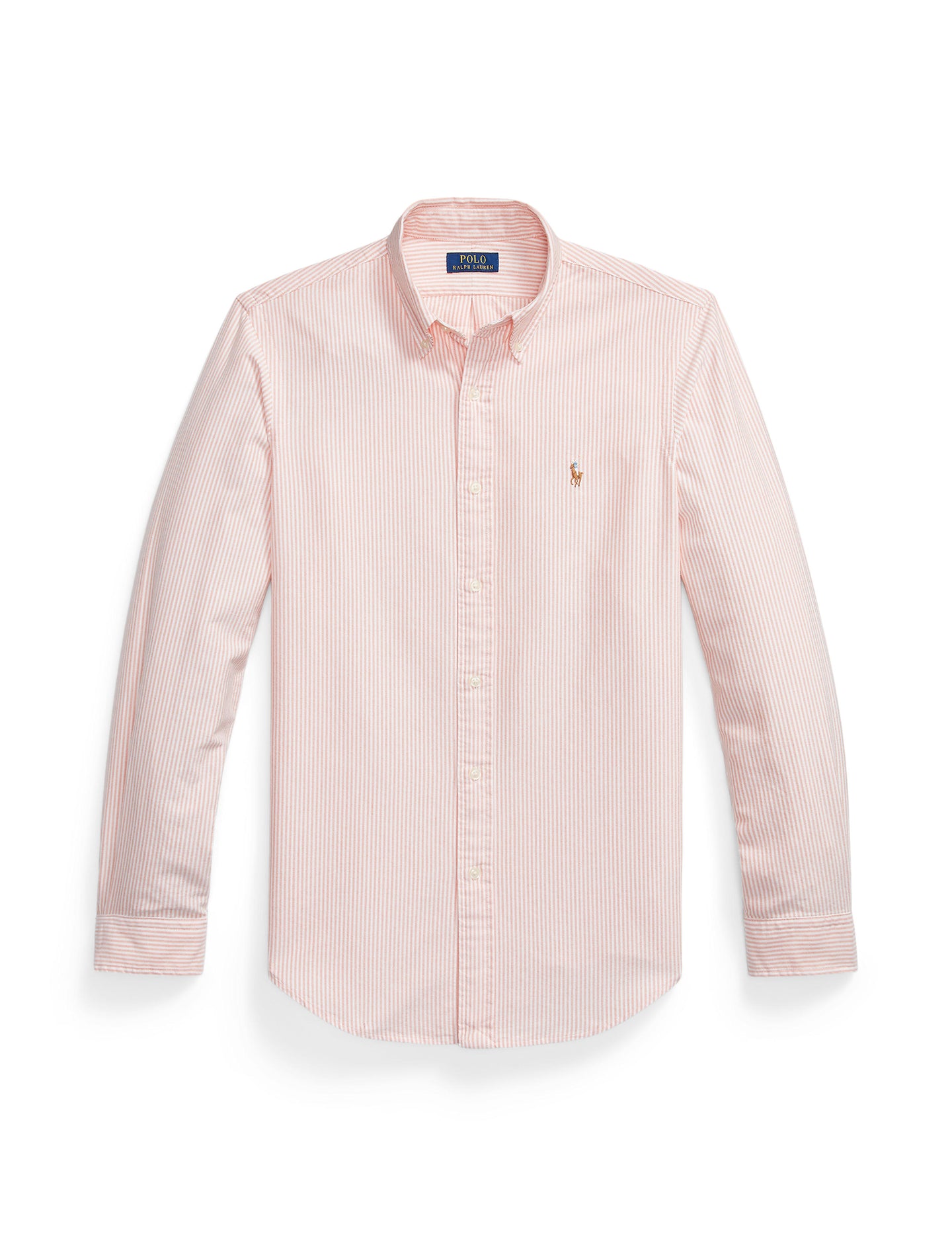 Polo Ralph Lauren - Oxford Shirt - Stripe - Custom Fit - Peach/White