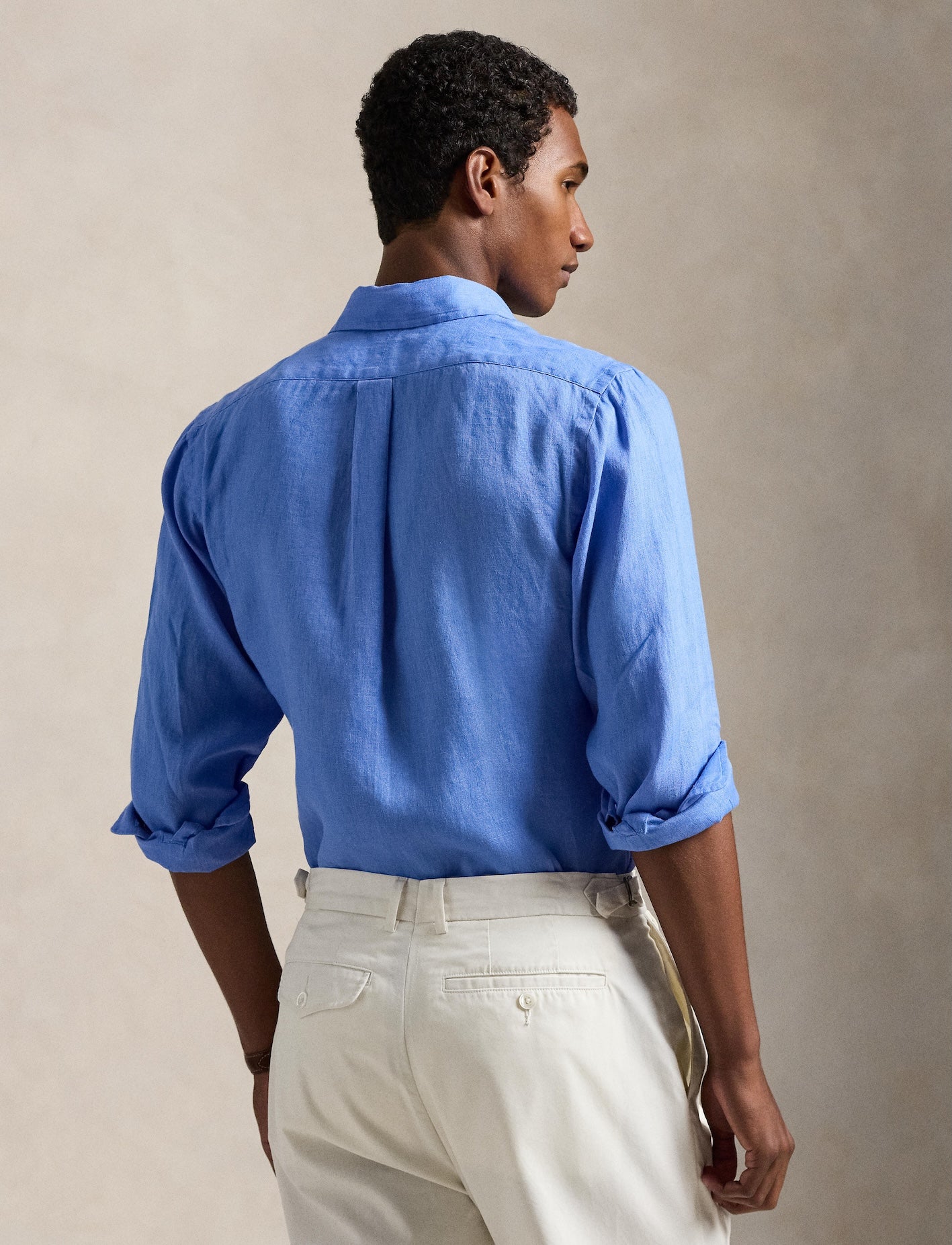 Polo Ralph Lauren - Custom Fit Linen Shirt - Harbour Blue