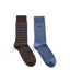 R.M.Williams - 2 Pack Nelson Herringbone sock - Brown Blue