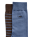 R.M.Williams - 2 Pack Nelson Herringbone sock - Brown Blue