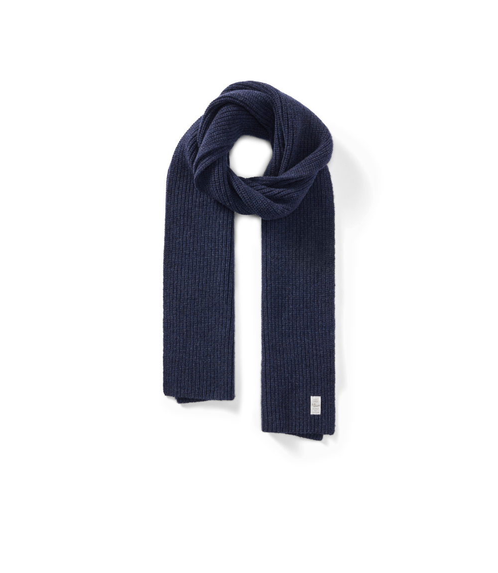 R.M.Williams - Bowen Slim Merino Wool Scarf - Indigo