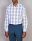 Abelard - Long Sleeve Business Shirt - Check - Blue & White