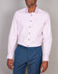 Abelard - Long Sleeve Business Shirt - Super Fine Micro Check - Pink