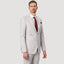 Savile Row - Asher SL3 Wool/Linen Blend Suit Jacket - Salt model showcasing contemporary fit and luxurious fabric.