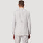 Savile Row - Asher SL3 Wool/Linen Blend Suit Jacket - Salt shown from the back in a stylish and contemporary design.