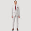 Savile Row - Jesse SL3 Wool/Linen Blend Trouser - Salt modeled in a contemporary fit with belt loops and pockets.