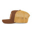 Ringers Western - Awol Trucker Cap - Chocolate side view showing the brown cotton twill and ventilated mesh back panel.