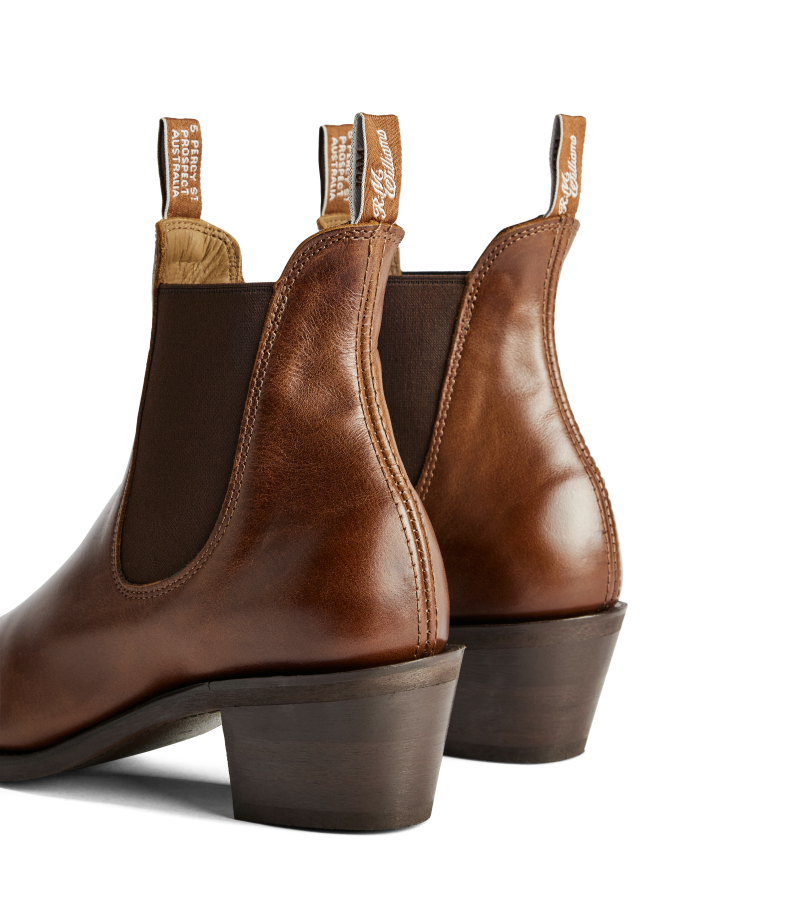 R.M.Williams- Rosebery Boot - Pull-up Leather - Mid Brown