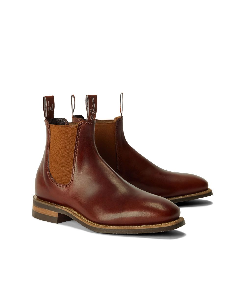 R.M.Williams - Comfort Craftsman - Pull Up Leather - Mid Brown Saddle - H Fit