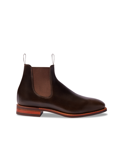 R.M.Williams - Comfort Craftsman - Raw Edge - Pulled Leather - Dark Olive - G Fit