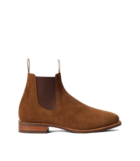 R.M.Williams - Comfort Craftsman - Suede - Raw Edge - Cedar - H Fit