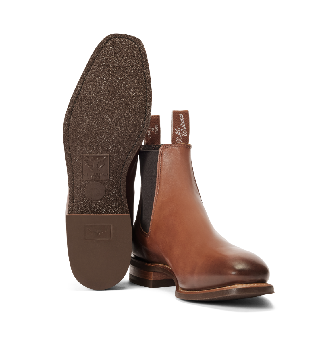 R.M.Williams - Comfort Craftsman - Burnished Leather - Dark Tan - G Fit
