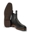 R.M.Williams - Comfort Craftsman Boot - Yearling Leather - Raw Edge - Black - H Fit