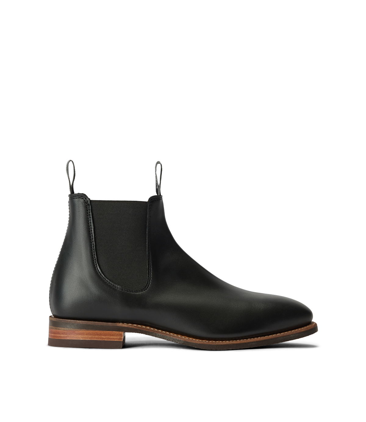 R.M.Williams - Comfort Craftsman Boot - Yearling Leather - Raw Edge - Black - H Fit