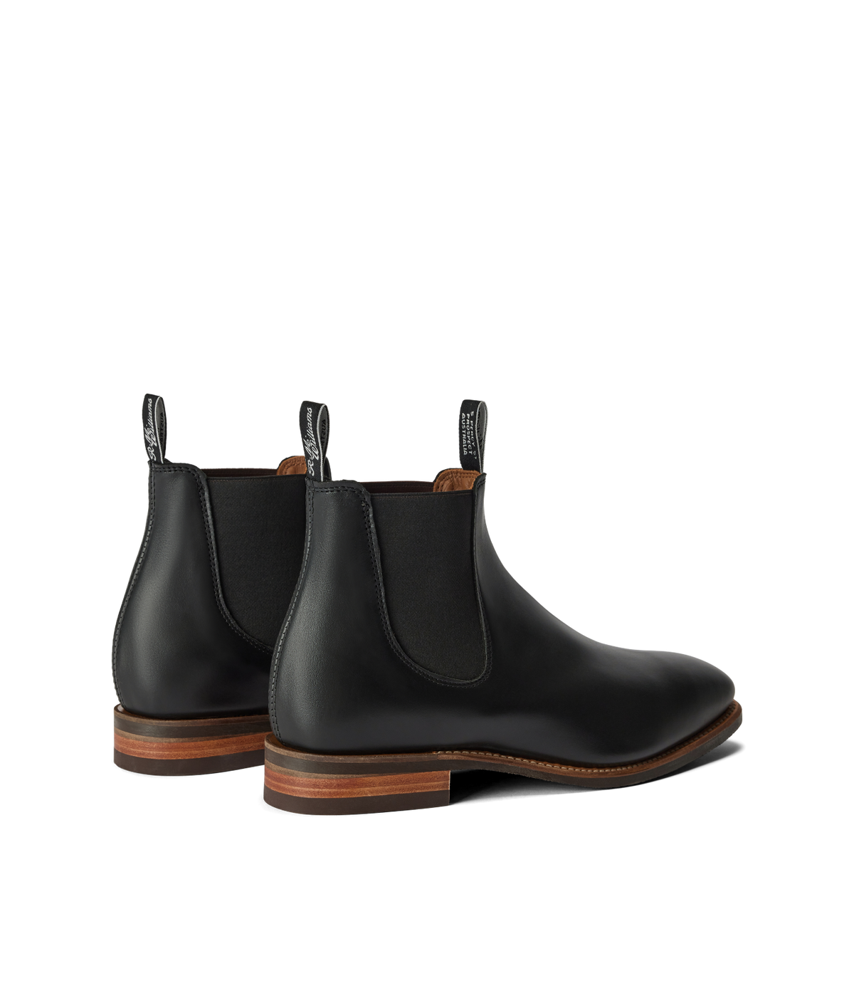 R.M.Williams - Comfort Craftsman Boot - Yearling Leather - Raw Edge - Black - H Fit