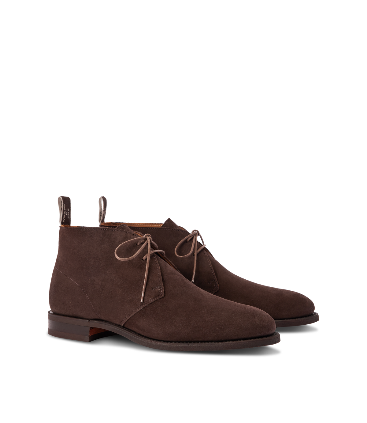 R.M.Williams - Kingscliff Boot - Suede - Dark Brown, luxurious dark brown suede lace-up boots.