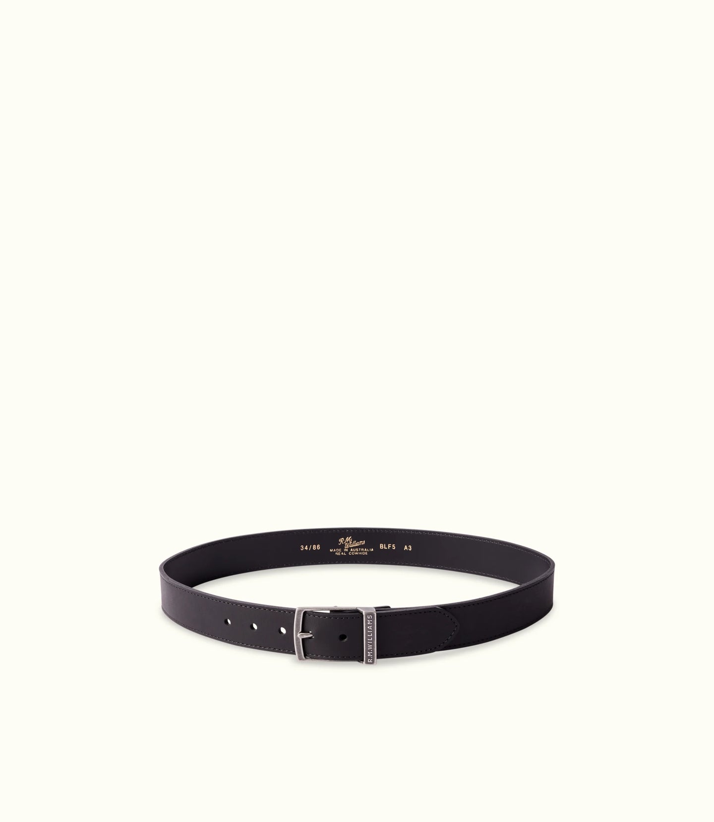 RM Williams Eden Valley Belt - Ebony