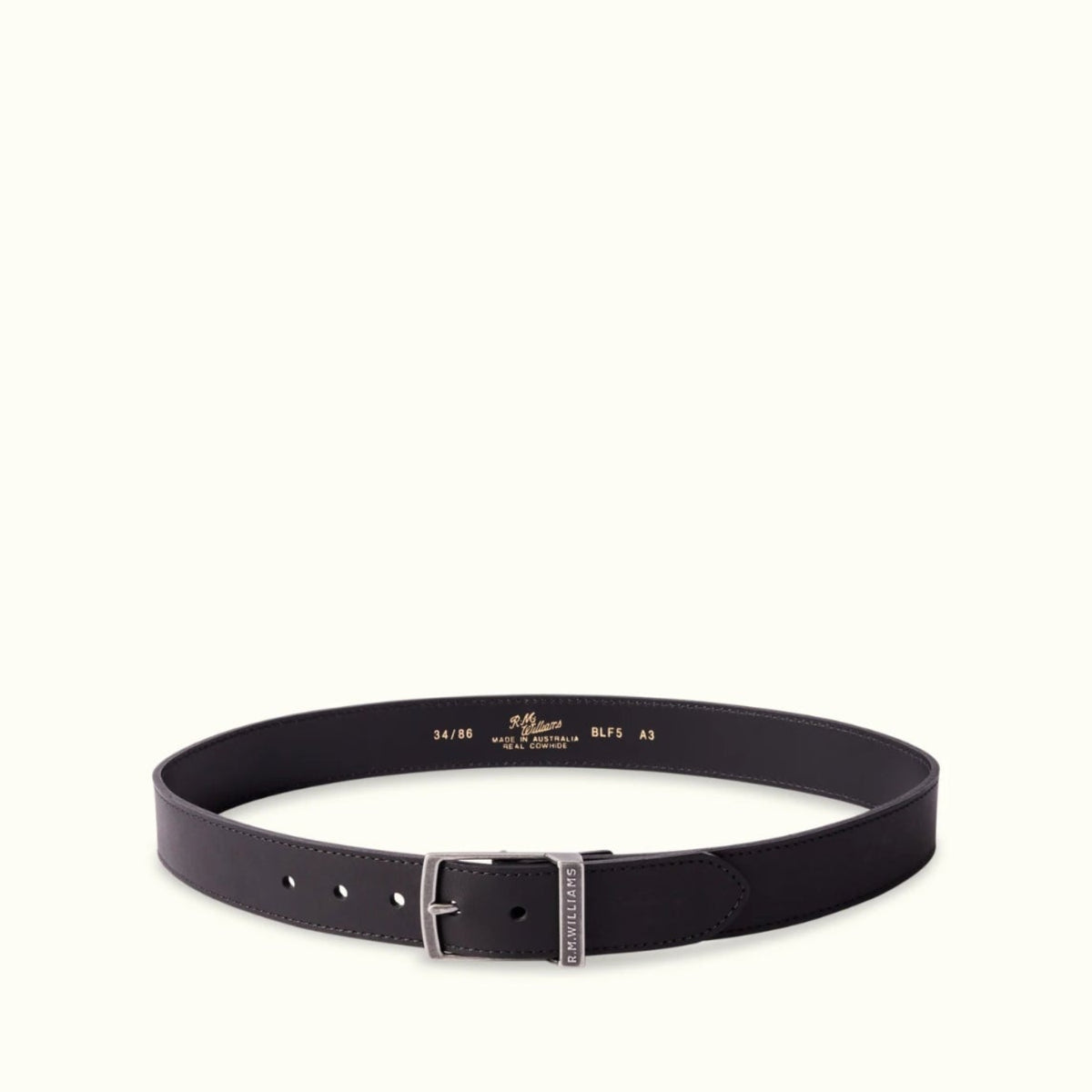 RM Williams Eden Valley Belt - Ebony