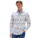 A Fish Named Fred - Birdy Blooms LS Shirt - White