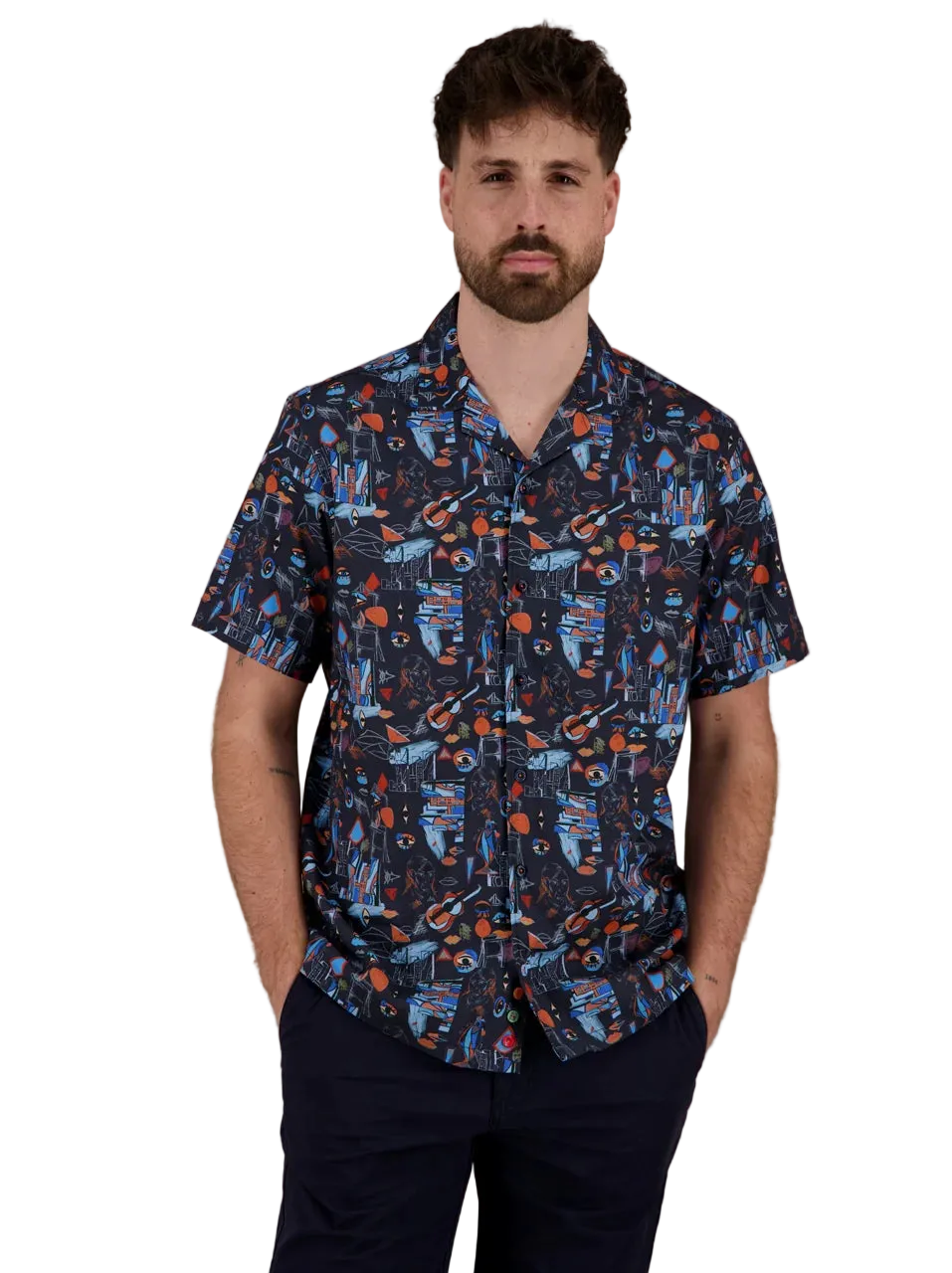 A Fish Named Fred - Cubist SS Shirt - Multi