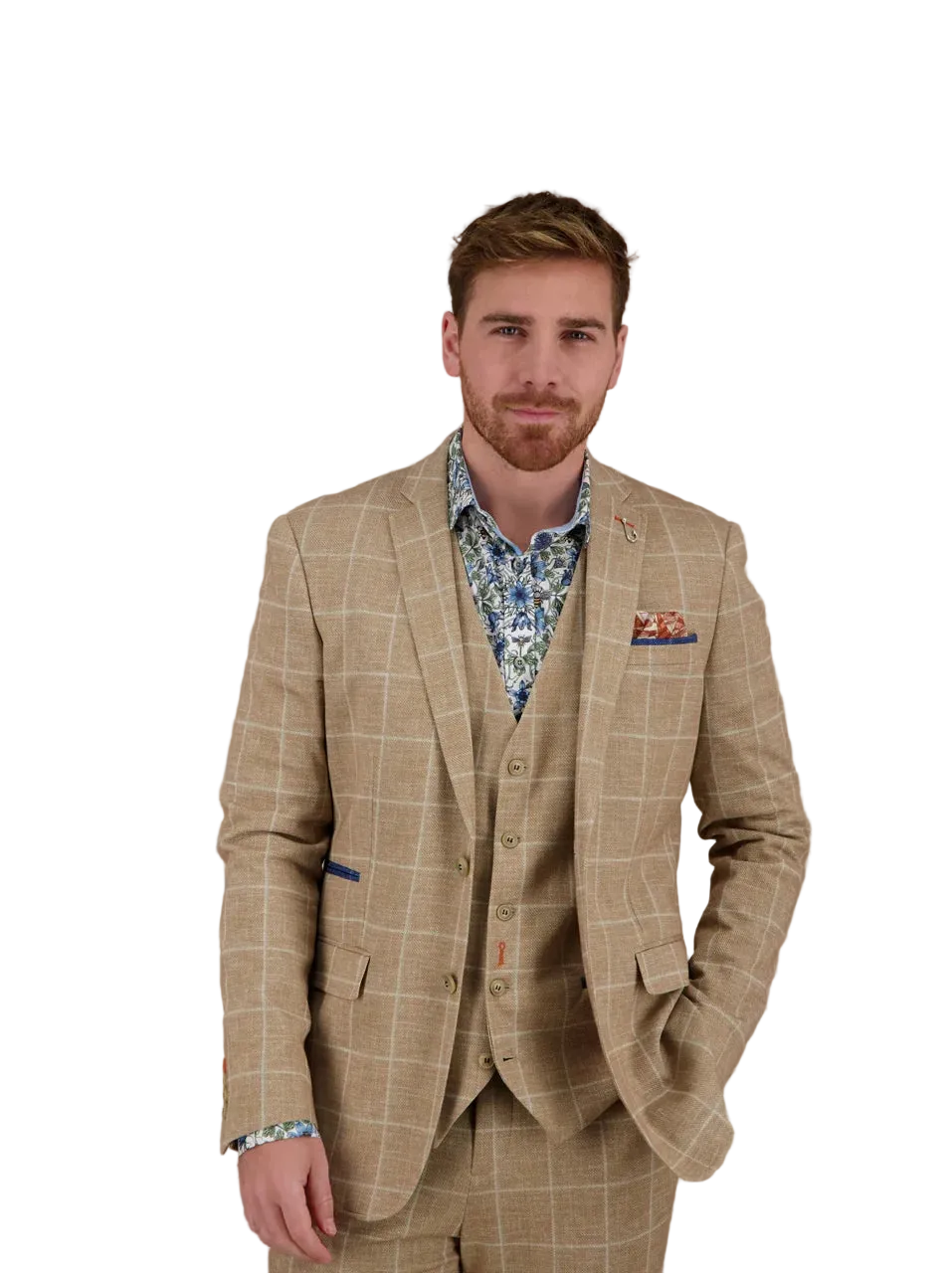 A Fish Named Fred - Travel Check Blazer - Sand