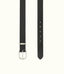 R.M.Williams - Cassidy Belt - Antique Silver Hardware - Black