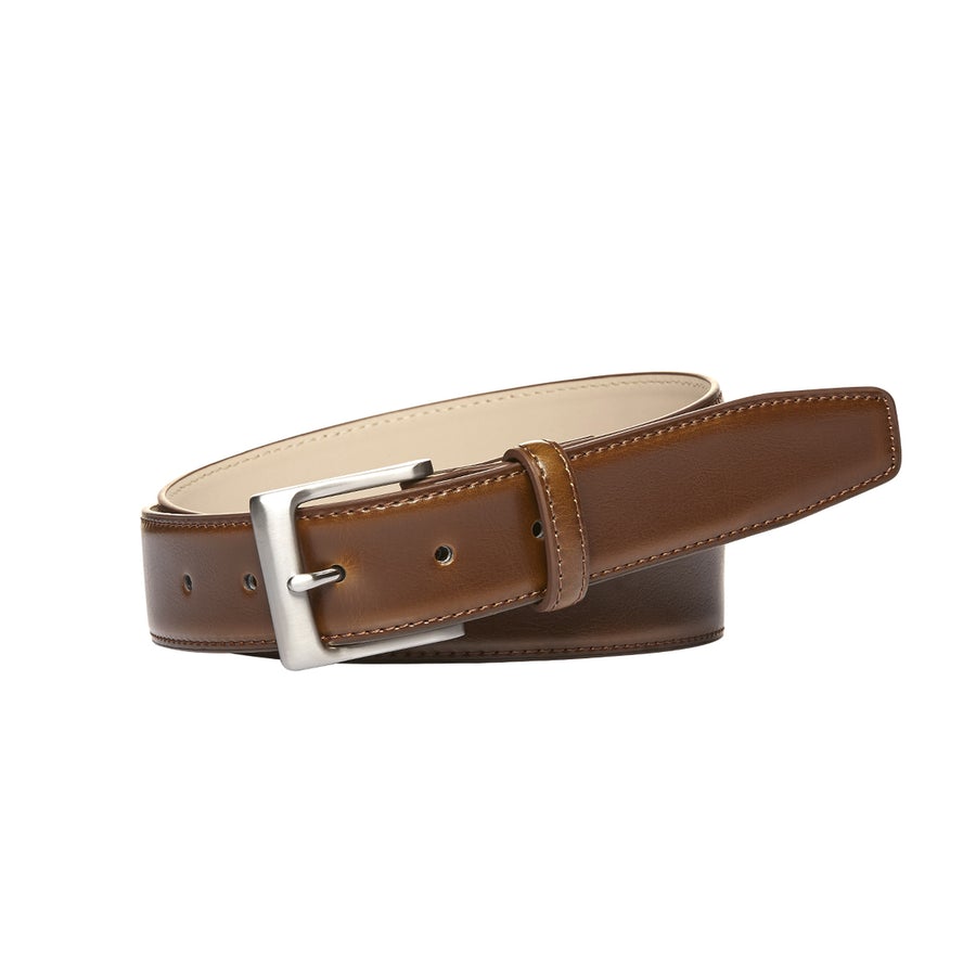 Buckle - Leather Belt - Tan