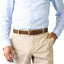Buckle - Leather Belt - Tan