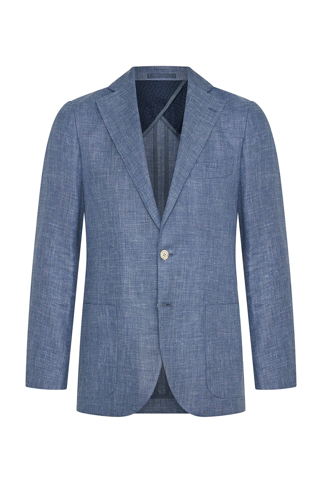 M.J.Bale - Beauford Jacket - Blue displayed in a stylish regular fit with notch lapel and elegant fabric.