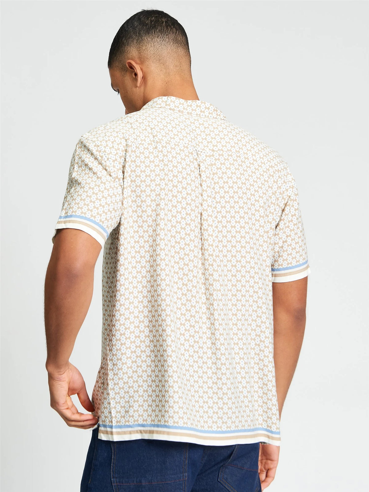 Ben Sherman - Geo Border Print Shirt - Sand