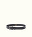 R.M.Williams - Berwick Belt - Nickel Roller Hardware - Black