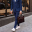 Jekyll and Hide - Slim Zip Top Briefcase - Mocha | Colt | Black