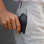 Jekyll and Hide - Leather Card Holder - Black | Mocha | Tan effortlessly fits into a pocket for convenience.