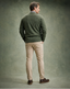 Ansett Clothing - Lambswool Crew Neck Jumper - Thyme Green
