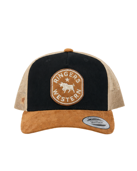 Ringers Western - Outback Hide Roadhouse Trucker Cap - Black/Dusty Blue