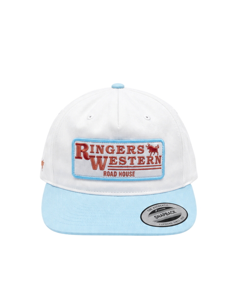 Ringers Western - The Original Roadhouse Trucker Cap - Military/Off White/ Bone