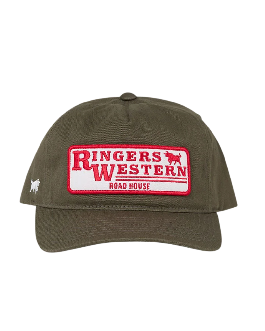 Ringers Western - The Original Roadhouse Trucker Cap - Military/Off White/ Bone