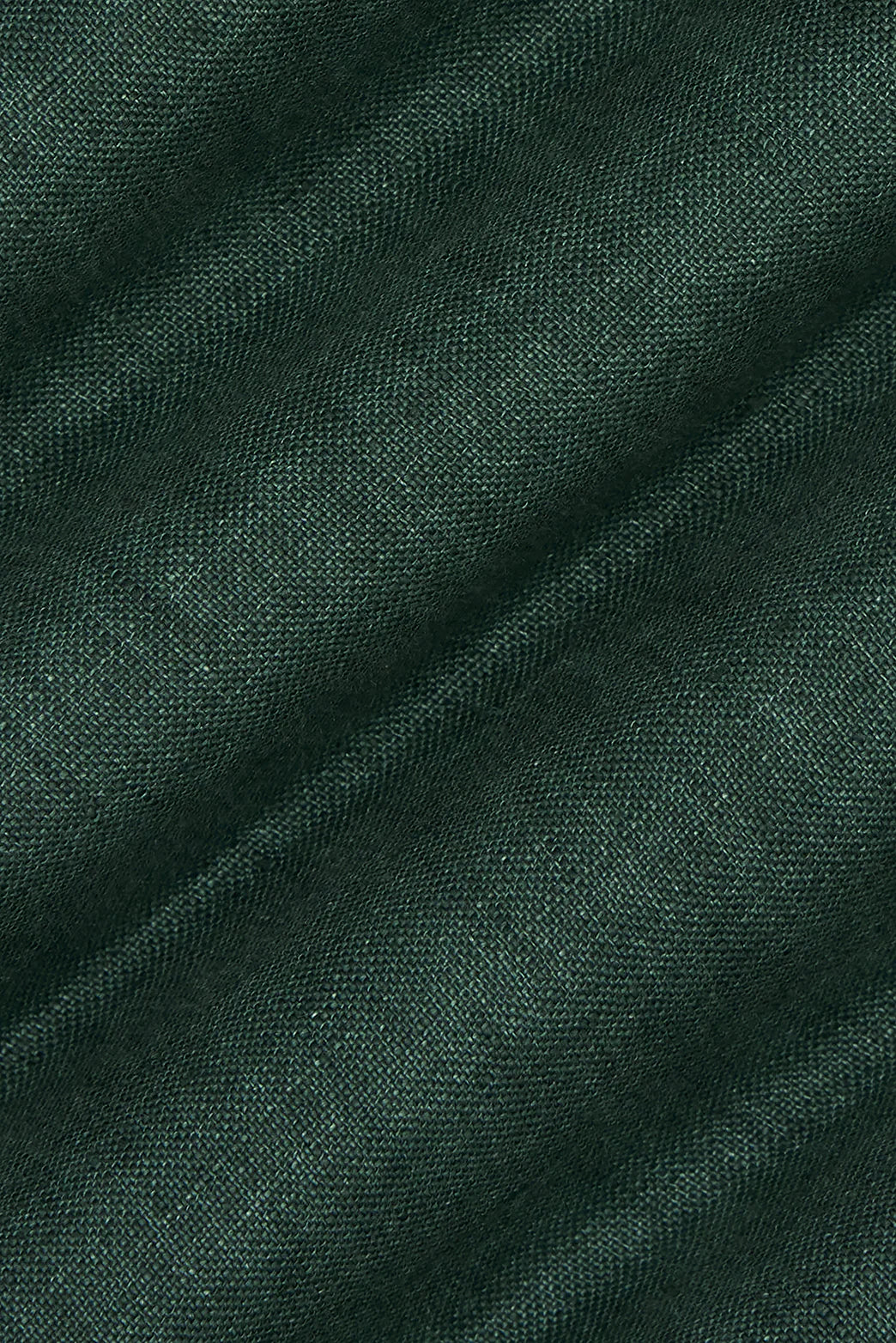 M.J. Bale - Bradfield Linen Shirt - Coastal Pine - MULTIBUY fabric texture showcasing the rich coastal pine color and durable linen weave.