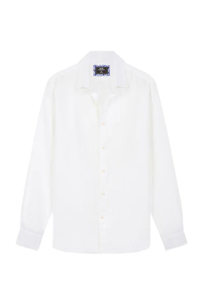 M.J. Bale - Bradfield Linen Shirt - White