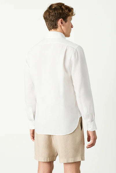 M.J. Bale - Bradfield Linen Shirt - White