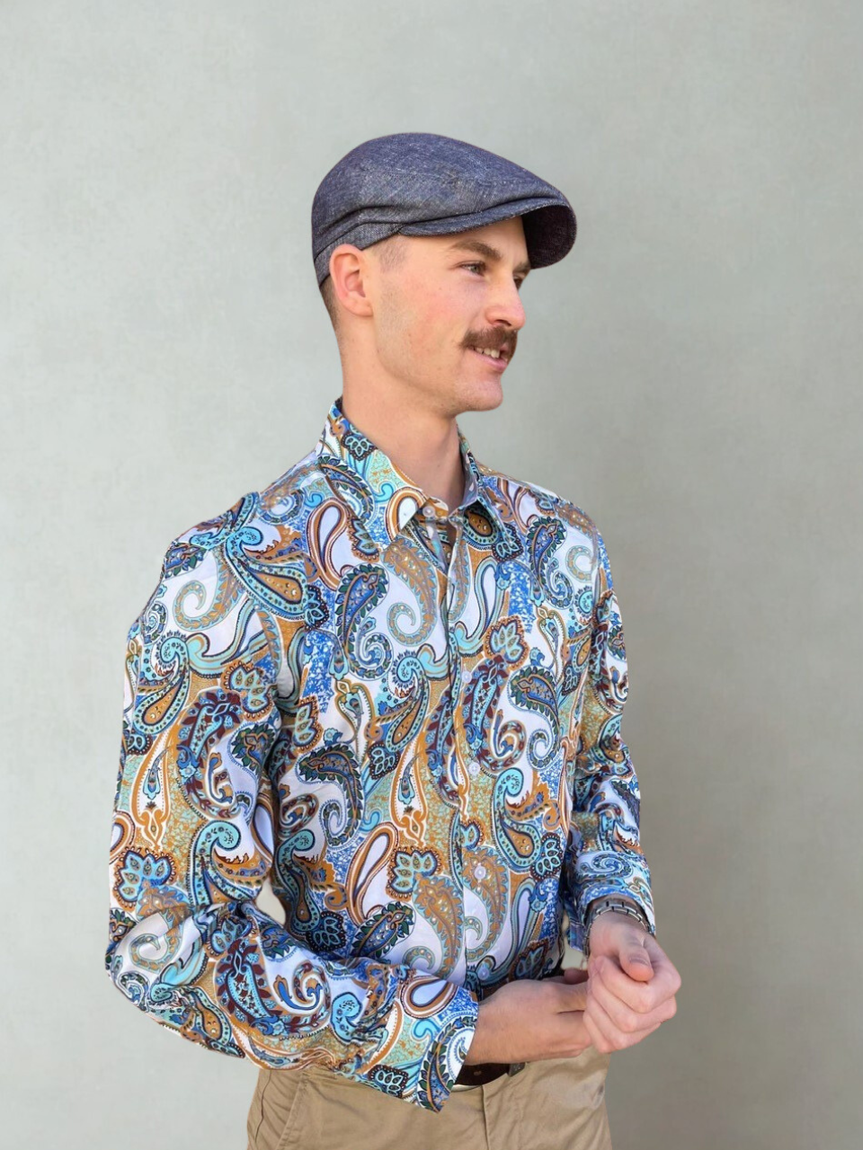 English Laundry - Bristol Paisley Shirt - Mustard