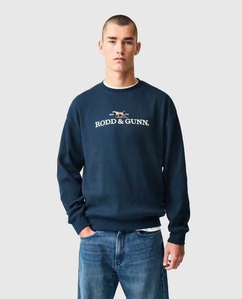 Rodd & Gunn - Bromley Crewneck Jumper - Midnight