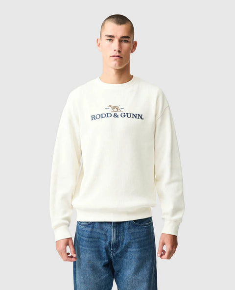 Rodd & Gunn - Bromley Crewneck Jumper - Snow