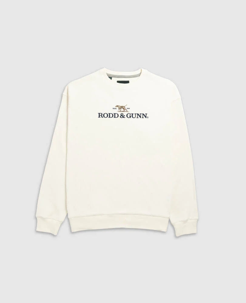 Rodd & Gunn - Bromley Crewneck Jumper - Snow
