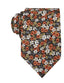 OTAA - Floral Tie - Dark Brown with Orange, Yellow, White & Blue