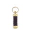 R.M.Williams - Plaited Keyring - Brass Tone Fittings - Black